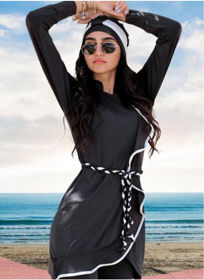 Femmine Classic Grey Burkini swimwear