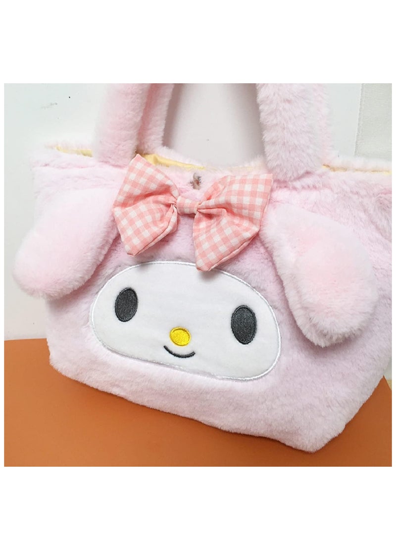 Cute Girls Plush Bag Handbag Mini Stuffed Animal Bag Suitable for Birthday Gifts School Bags School Supplies (Melody Bags)