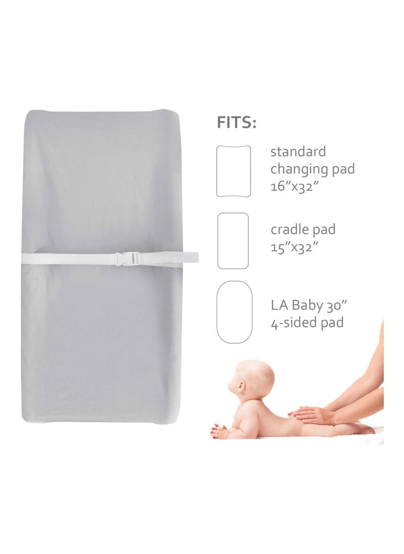 2 Pack Unisex Changing Table Pad Cover Cradle Sheet Soft And Breathable