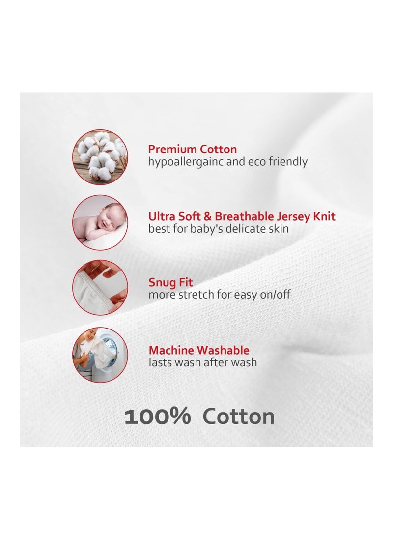 2 Pack Unisex Changing Table Pad Cover Cradle Sheet Soft And Breathable
