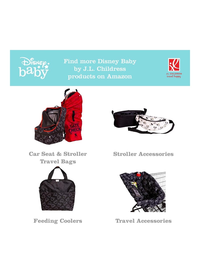 Disney Baby By Full Body Portable Changing Pad For Baby, Mickey Black, 19X30 Inch (Pack Of 1)