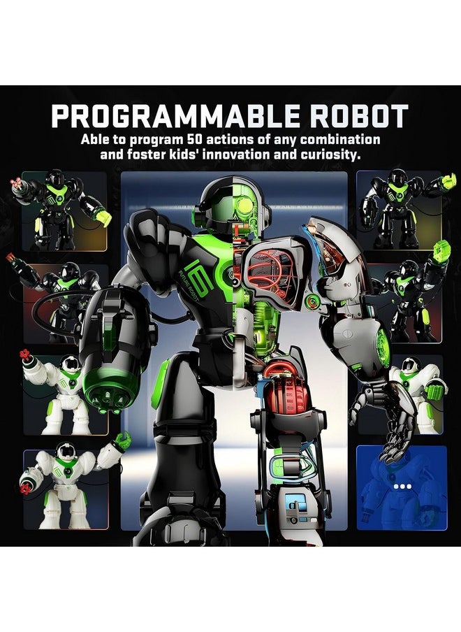 Tr300 Robot Toys For Kids - Smart Programmable, Dancing Remote Control Emo Robot With 22 Actions, Supporting 78 Changing Expression, Ideal Gift For Kids, 3 4 5 6 7 8 Year Old Boy Birthday Gift