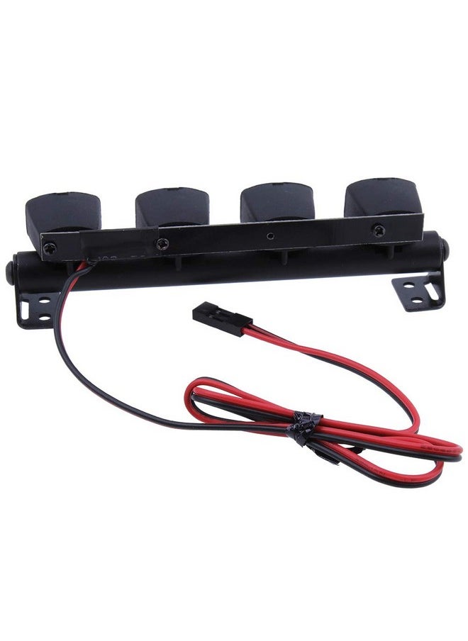 Rc Car Light Bar Kit 4 Leds Body Shell Roof Lights For 1/10 Rc Crawler Car Truck Accessories