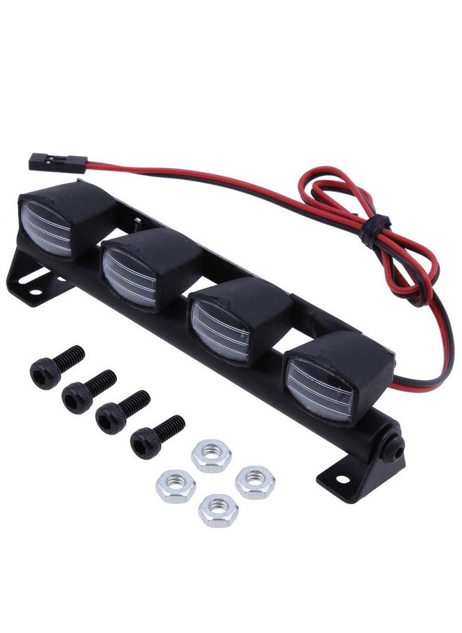 Rc Car Light Bar Kit 4 Leds Body Shell Roof Lights For 1/10 Rc Crawler Car Truck Accessories