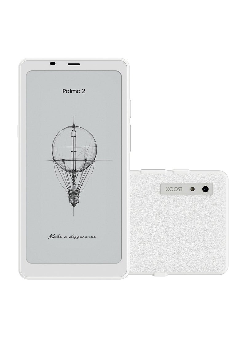 BOOX Palma2 6GB+128GB Mobile ePaper With Octa-Core + BSR GPU, Front Light,16MP Rear Camera, w/o sim, White