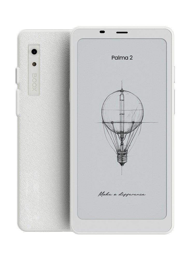 BOOX Palma2 6GB+128GB Mobile ePaper With Octa-Core + BSR GPU, Front Light,16MP Rear Camera, w/o sim, White