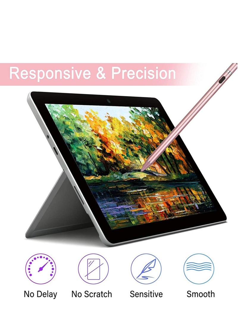 Active Stylus Pens for Touch Screens, Digital Stylish Pen Pencil Rechargeable Compatible with Most Capacitive Touch Screens