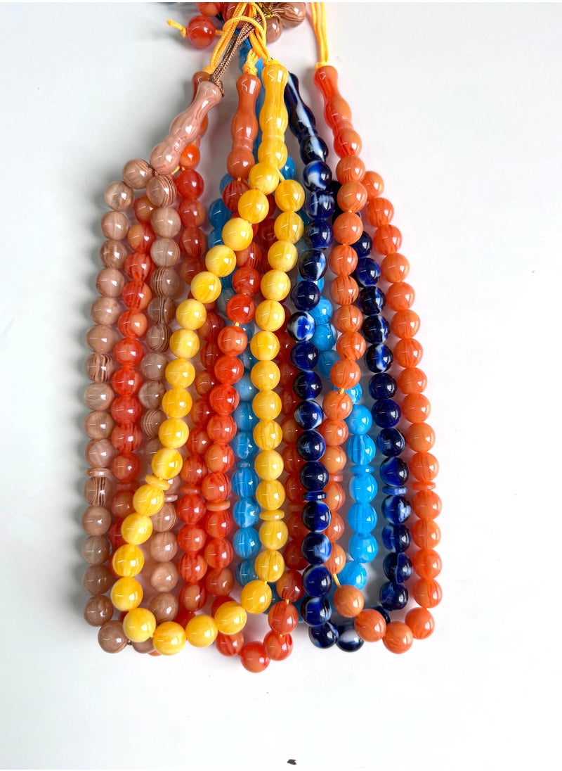 7 Pack/33 Resin Beads/Tasbih/12mm