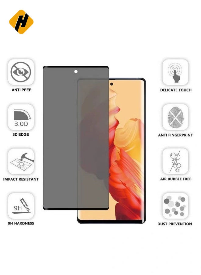 Galaxy Note 10 Plus Privacy Screen Protector,DariusQ 9H Hardness Anti-spy Tempered Glass for Samsung Galaxy Note 10 Plus/Note 10+/Note 10 Pro,[Case Friendly][Anti Scratch][Anti-Bubble]