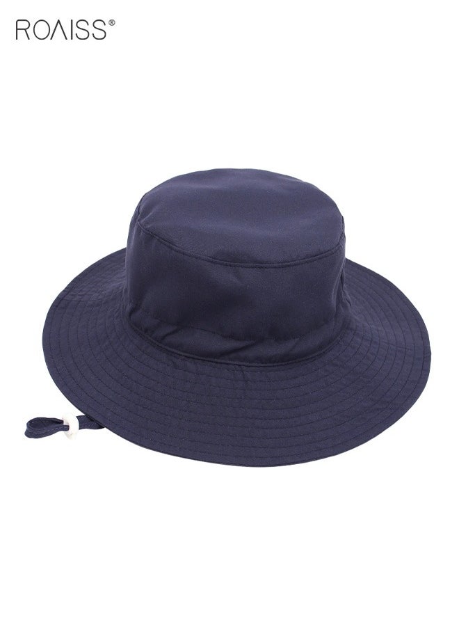 2 Pack Kids Sun Hat Baby Wide Brim Cap Summer Beach Bucket Hat Infant Foldable Fishing Hat Adjustable Toddler Hat