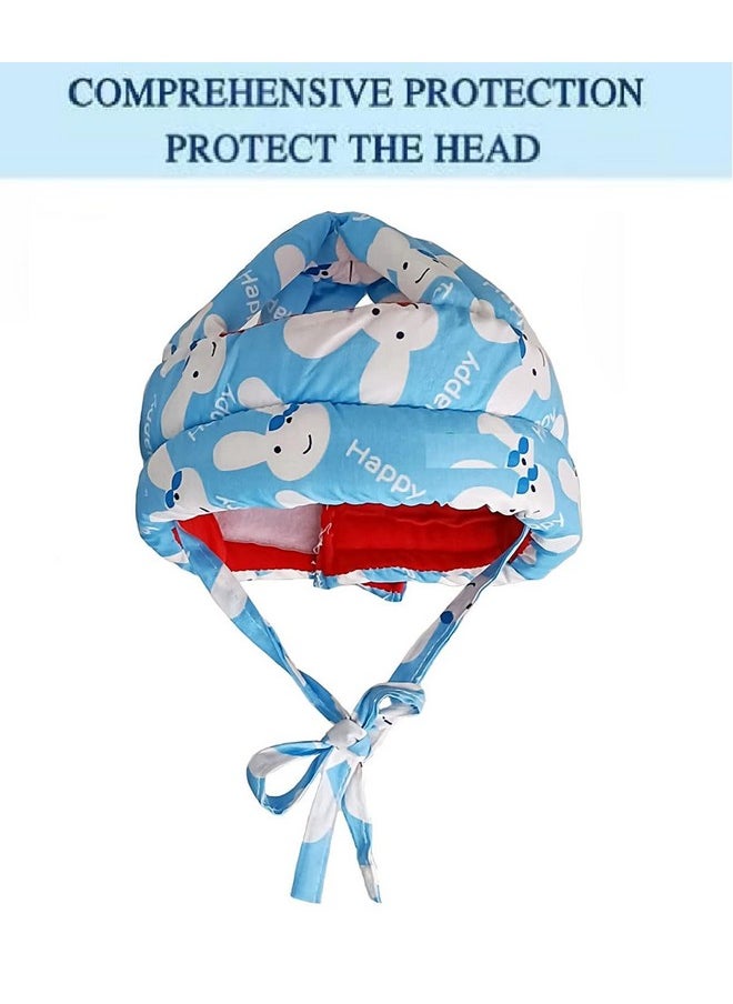 Baby Infant Toddler Helmet No Bump Safety Head Cushion Bumper Bonnet Adjustable Protective Cap Child Safety Headguard Hat For Running Walking Crawling Safety Helmet For Kid (Light Blue)
