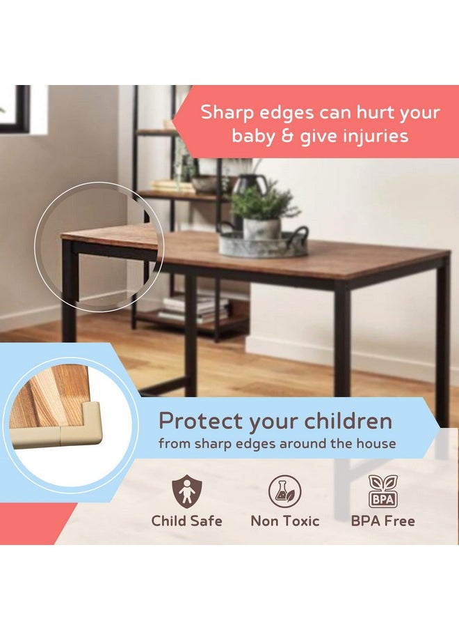 Furniture Edge Guard Strip (13Ft-Pack Of 2) For Baby Proofing & Child Safety (Beige Color)