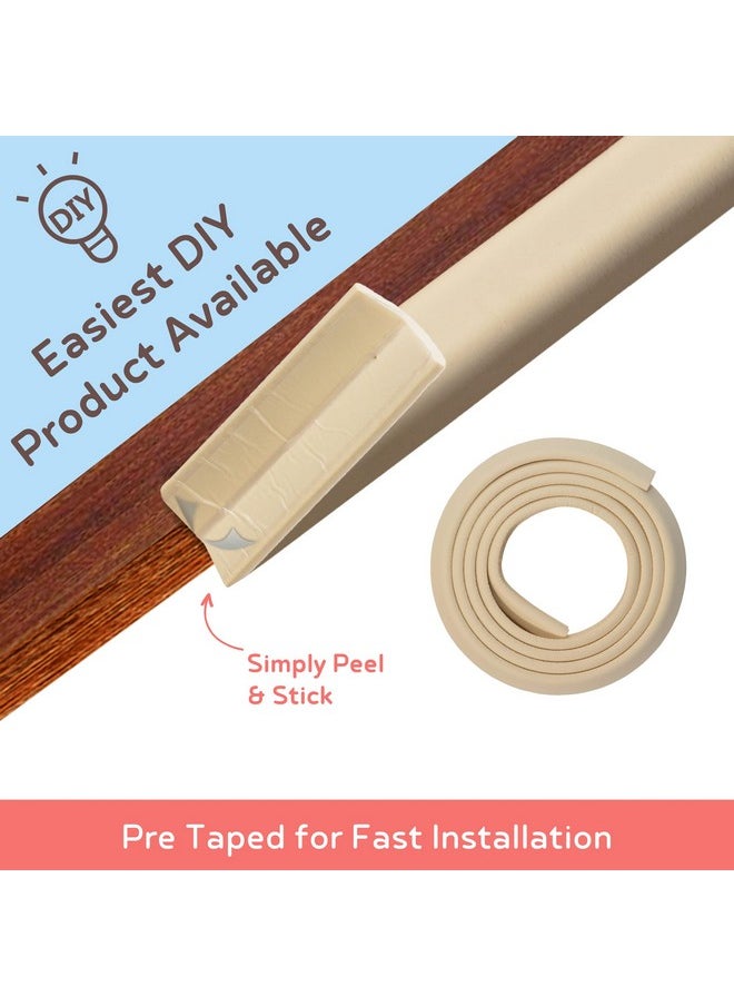 Furniture Edge Guard Strip (13Ft-Pack Of 2) For Baby Proofing & Child Safety (Beige Color)