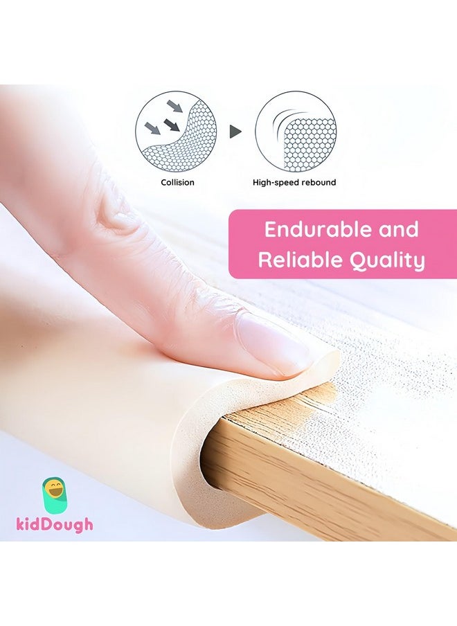 Baby Proofing U-Shape Safety Strip - 2 Meters, Furniture Edge Protector For Kids, For Furniture Thickness Less Than 2 Cm, Corner Protector For Sharp Edges, Baby Safety Products, White