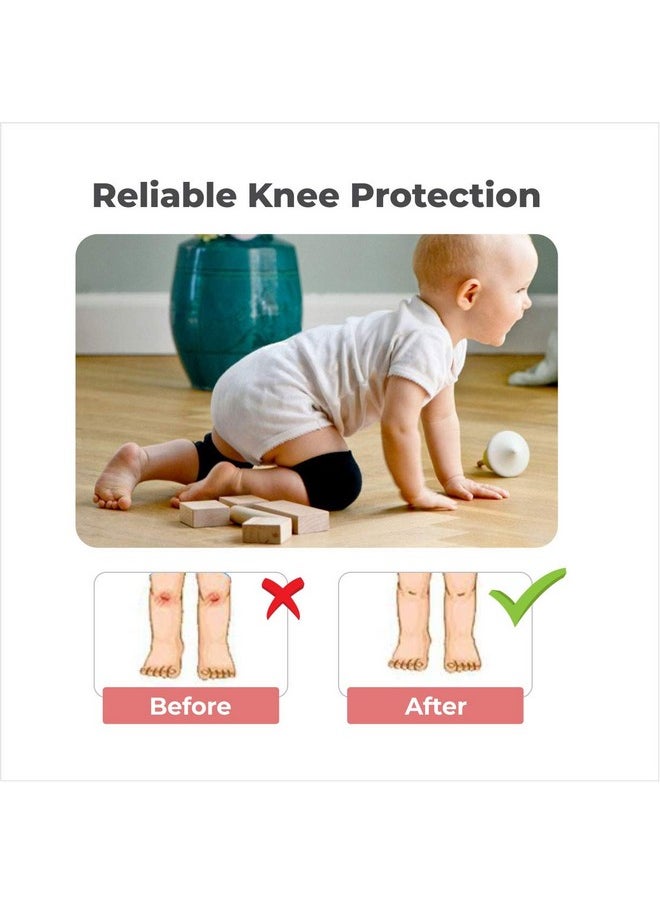 Knee Pads For Crawling Babies, Anti Slip Elbow & Knee Guard For Toddler/Infant Upto 2 Years Age-Soft Fabric & Comfortable-Set Of 5 Pairs-