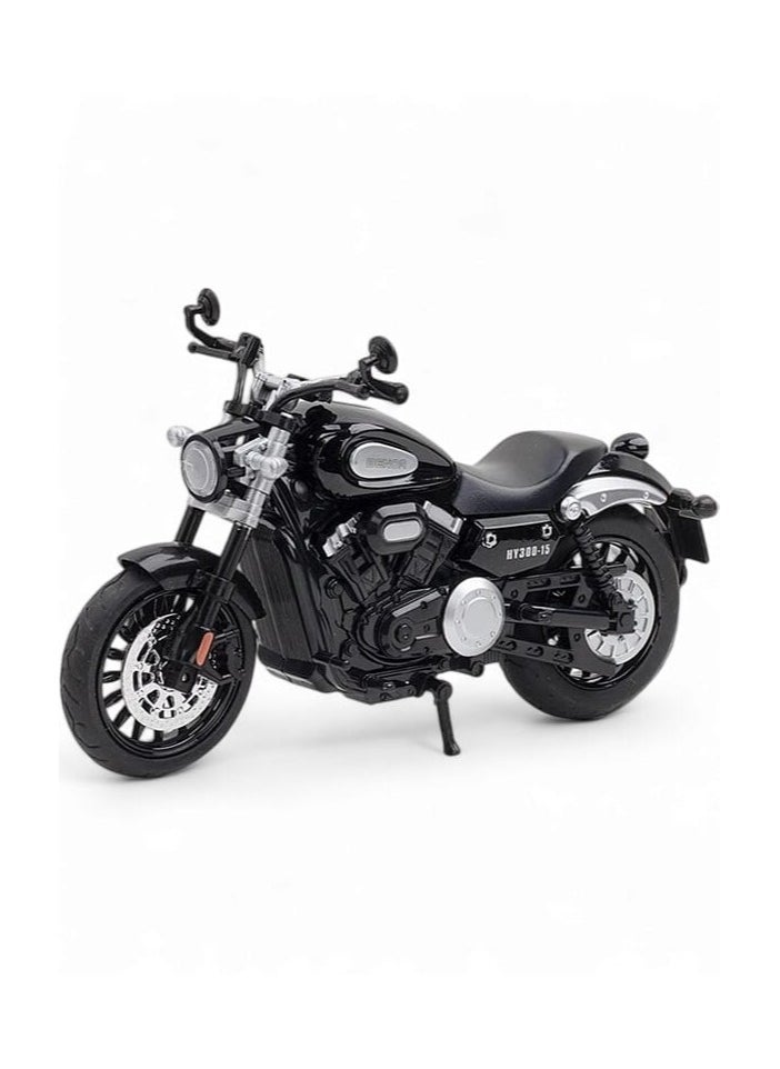 1:12 Simulation Alloy Motorcycle Model - Metal Diecast Collectible Toy Car with Sound and Light Features - Perfect for Kids, Boys, Girls & Children