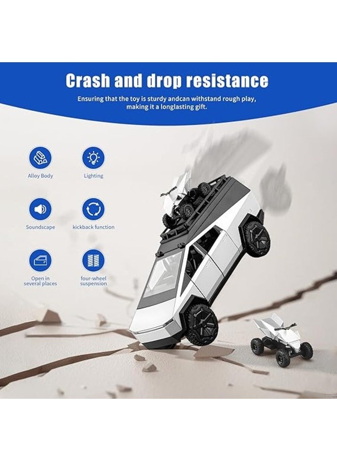 1:24 Car Model  Zinc Alloy Pull Back Collectible Toy car Vehicles Camping RV with Sound and Light, Display Model, Gifts for Boys and Girls