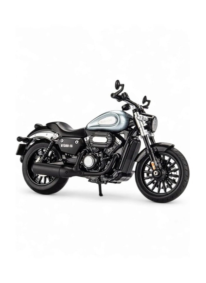 1:12 Simulation Alloy Motorcycle Model - Metal Diecast Collectible Toy Car with Sound and Light Features - Perfect for Kids, Boys, Girls & Children