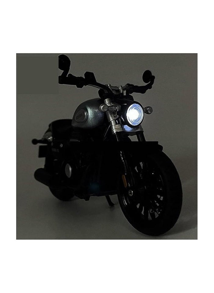 1:12 Simulation Alloy Motorcycle Model - Metal Diecast Collectible Toy Car with Sound and Light Features - Perfect for Kids, Boys, Girls & Children