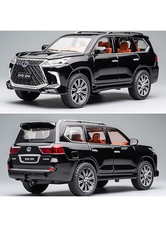 Toyota Land Cruiser V8 1:25 Diecast Model Car Full Door, Hood & Tail Open, Pull-Back Action, Lights & Sound