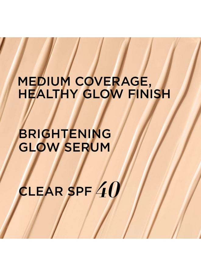 Cc+ Nude Glow Lightweight Foundation + Glow Serum With Spf 40 - With Niacinamide, Hyaluronic Acid & Green Tea Extract - Light Medium - 1.08 Fl Oz