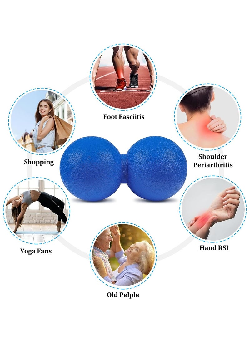 Peanut Massage Ball, 1PCS Hard Lacrosse Ball, Physical Therapy Massage Balls for Plantar Fasciitis Recovery and Tight Muscles Relax