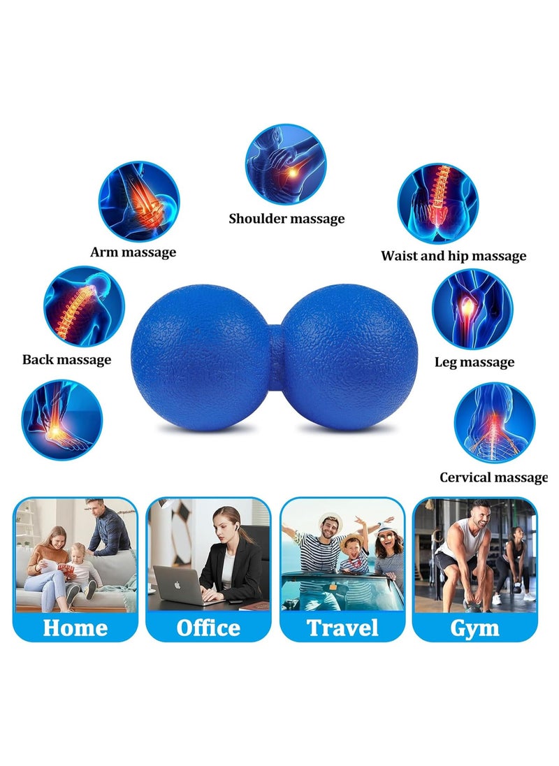 Peanut Massage Ball, 1PCS Hard Lacrosse Ball, Physical Therapy Massage Balls for Plantar Fasciitis Recovery and Tight Muscles Relax