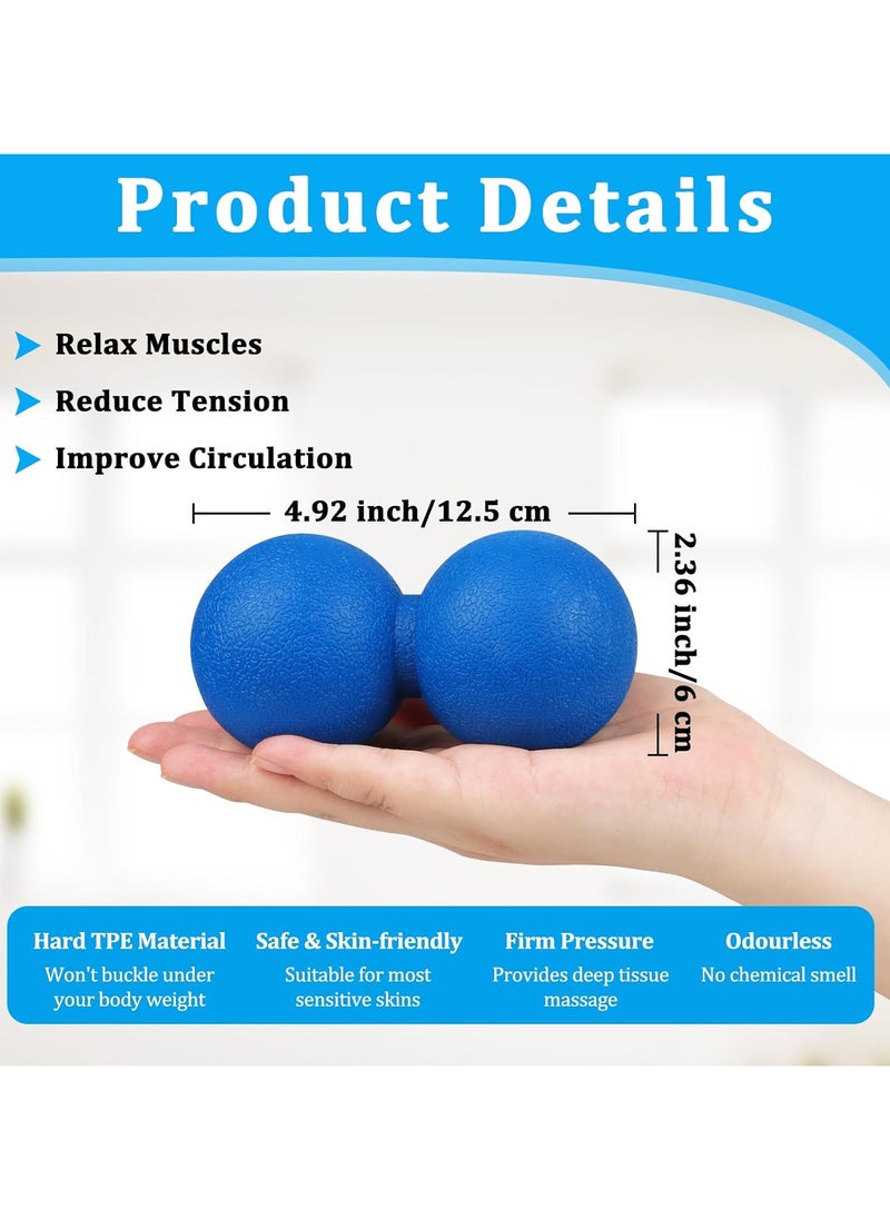 Peanut Massage Ball, 1PCS Hard Lacrosse Ball, Physical Therapy Massage Balls for Plantar Fasciitis Recovery and Tight Muscles Relax