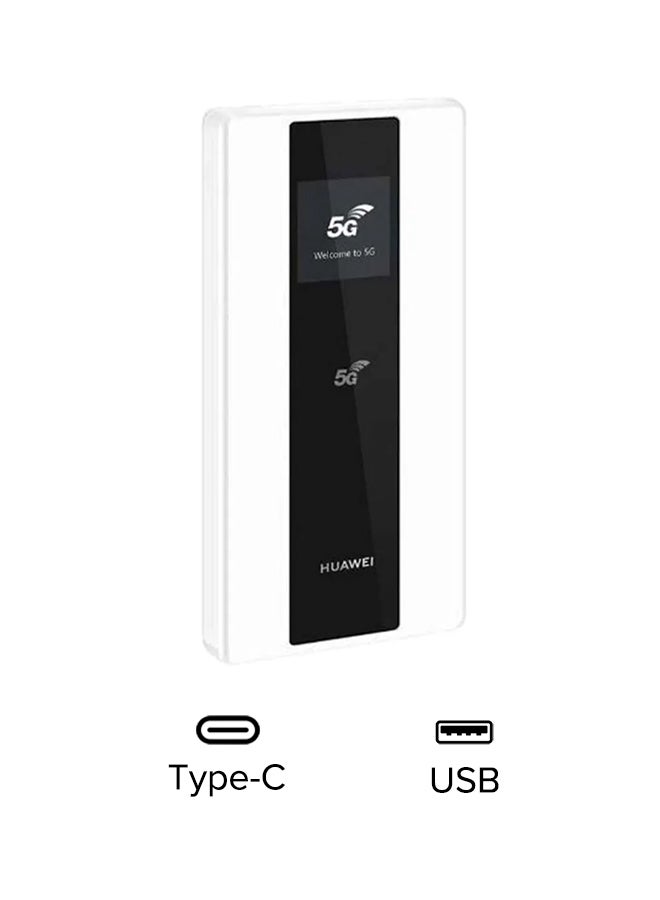 8000.0 mAh Wireless 5G Powerbank Wifi Router White