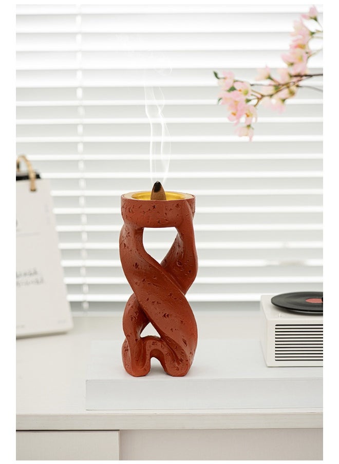 Arabic Festival Minimalist Spiral Ribbon Incense Burner for Home Air Purification,Meditation,Yoga,Relaxation-Elegant Design for Indoor