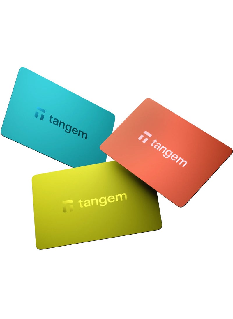 Tangem Crypto Hardware Wallet 2.0 [PACK OF 3] - Vivid