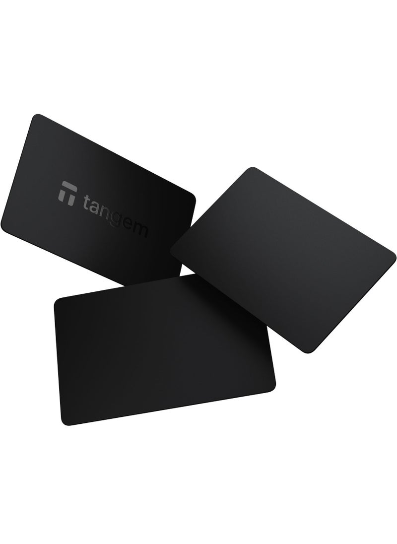 Tangem Crypto Hardware Wallet 2.0 [PACK OF 3] - Stealth Black