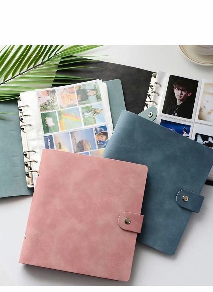 Photo Albums 200 Pockets Premium Leather Fujifilm Instax Mini Album, Wallet Size 3 Inch Picture Name Card Book