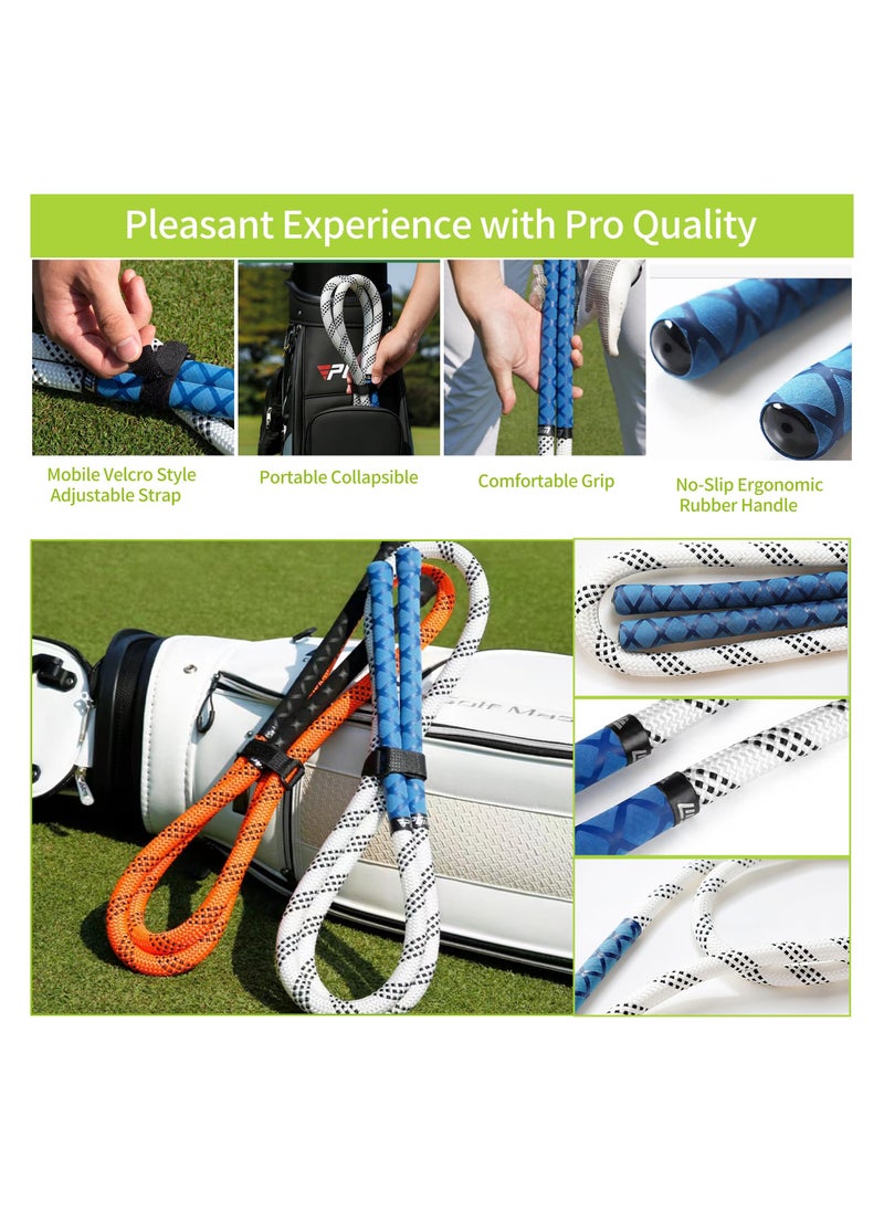 Golf Swing Rope Trainer, Golf Swing Training Aid Warm-up Posture Corrector, Golf Swing Practice Rope for golf Beginner Improve Speed Rhythm Golf Rope Trainer Equipment for Golf Lover