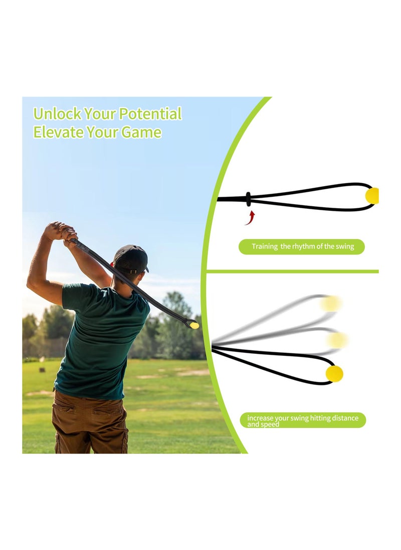 Golf Swing Rope Trainer, Golf Swing Training Aid for Warmup Posture Corrector, Golf Swing Pracice Rope for Beginner, Warm-up Exercise Assistance Posture Corrector, Golf Swing Trainer for Golf Lover