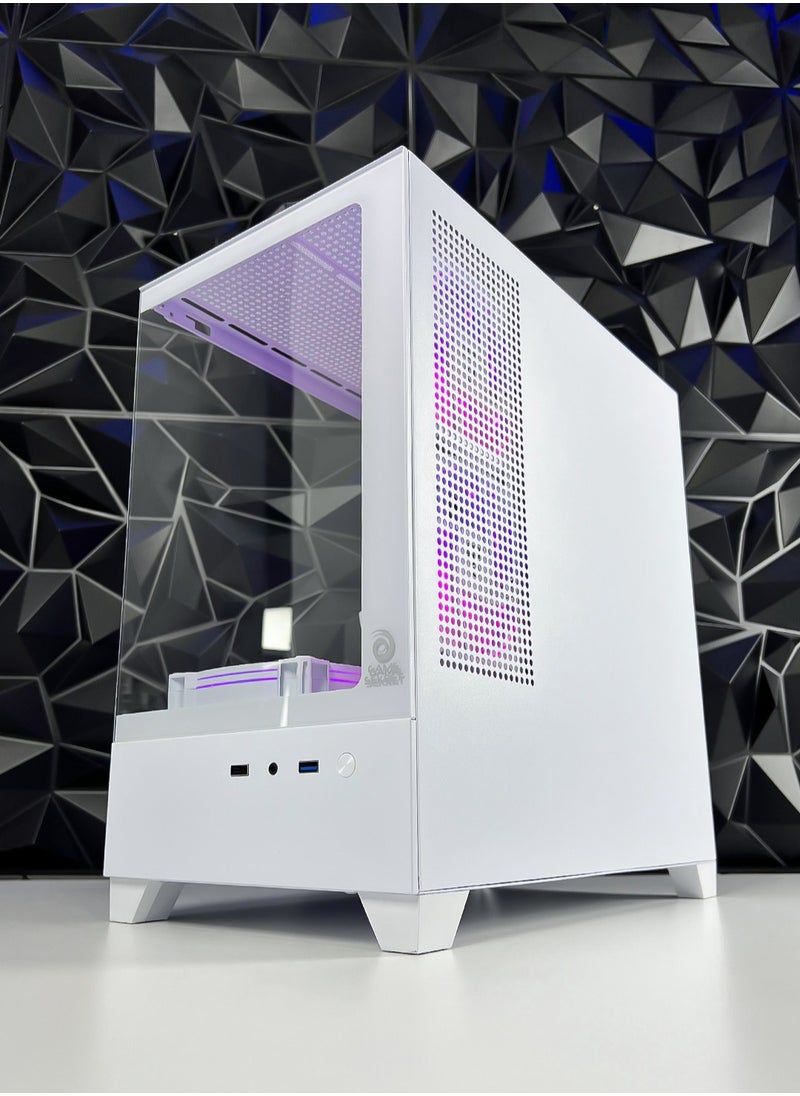 Nova Skye Gaming PC - Intel Core i5-11400F Processor | NVIDIA RTX 4060 8GB GPU | 16GB DDR4 RAM | 1TB M.2 NVMe SSD + 4TB HDD | ARGB Air Cooler | WiFi + Bluetooth Ready | Windows 11 Pro | Game Sekret Desktop Computer Tower (White)