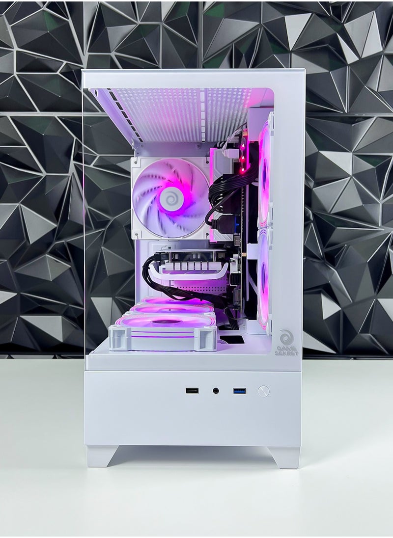 Nova Skye Gaming PC - Intel Core i5-11400F Processor | NVIDIA RTX 4060 8GB GPU | 16GB DDR4 RAM | 1TB M.2 NVMe SSD + 4TB HDD | ARGB Air Cooler | WiFi + Bluetooth Ready | Windows 11 Pro | Game Sekret Desktop Computer Tower (White)