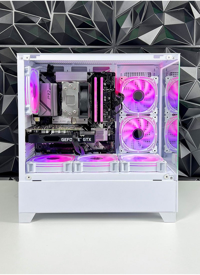 Nova Skye Gaming PC - Intel Core i5-11400F Processor | NVIDIA RTX 3050 8GB GPU | 16GB DDR4 RAM | 1TB M.2 NVMe SSD | Air Cooler | WiFi + Bluetooth Ready | Windows 11 Pro | Game Sekret Desktop Computer Tower (White)