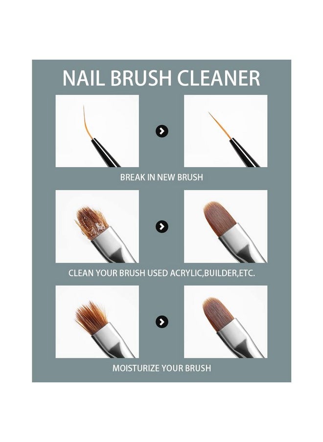 Acrylic Nail Brush Cleaner Acrylic Brush Cleaner Liquid Acrylic Paint Brush Cleaner Nails Artist Acrylic Brush Cleaner 58Ml 2.1 Fl.Oz