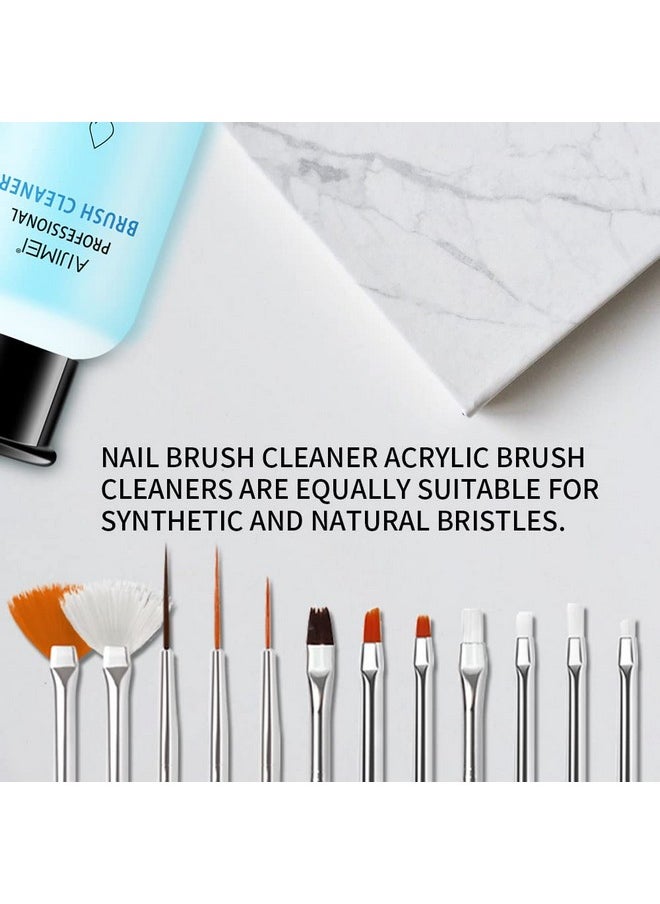 Acrylic Nail Brush Cleaner Acrylic Brush Cleaner Liquid Acrylic Paint Brush Cleaner Nails Artist Acrylic Brush Cleaner 58Ml 2.1 Fl.Oz