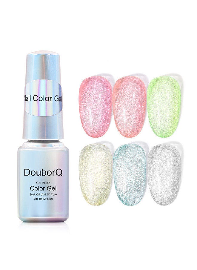 7ml* 6 Colors Cat Eye Nail Polish Painting Varnish Easy To Use UV Gel Polish