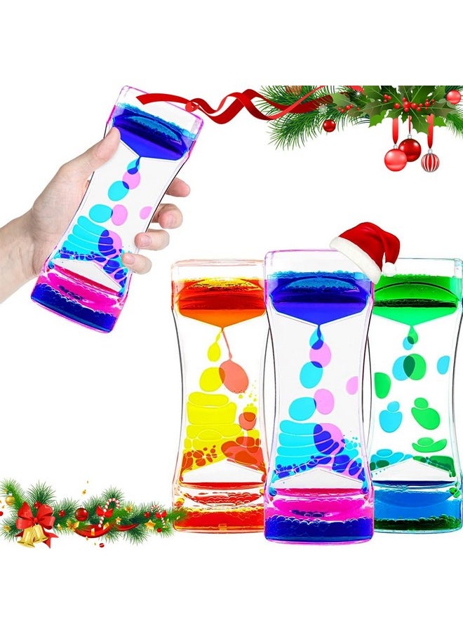 3 Pack Liquid Motion Bubbler Timer,Hourglass Liquid Bubbler Timer,Sensory Toys For Kids Teenager Adults,Adhd Fidget Toy, Release Stress Relieve Tension