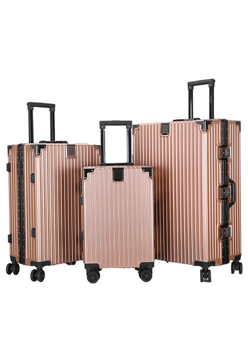 PC Hard Side Zipperless Luggage Set of 3 PCS TSA Lockable Travel Suitcase