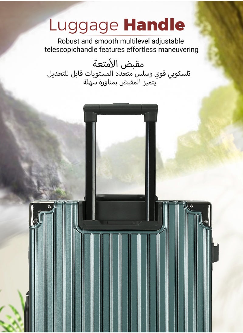 PC Hard Side Zipperless Luggage Set of 3 PCS TSA Lockable Travel Suitcase