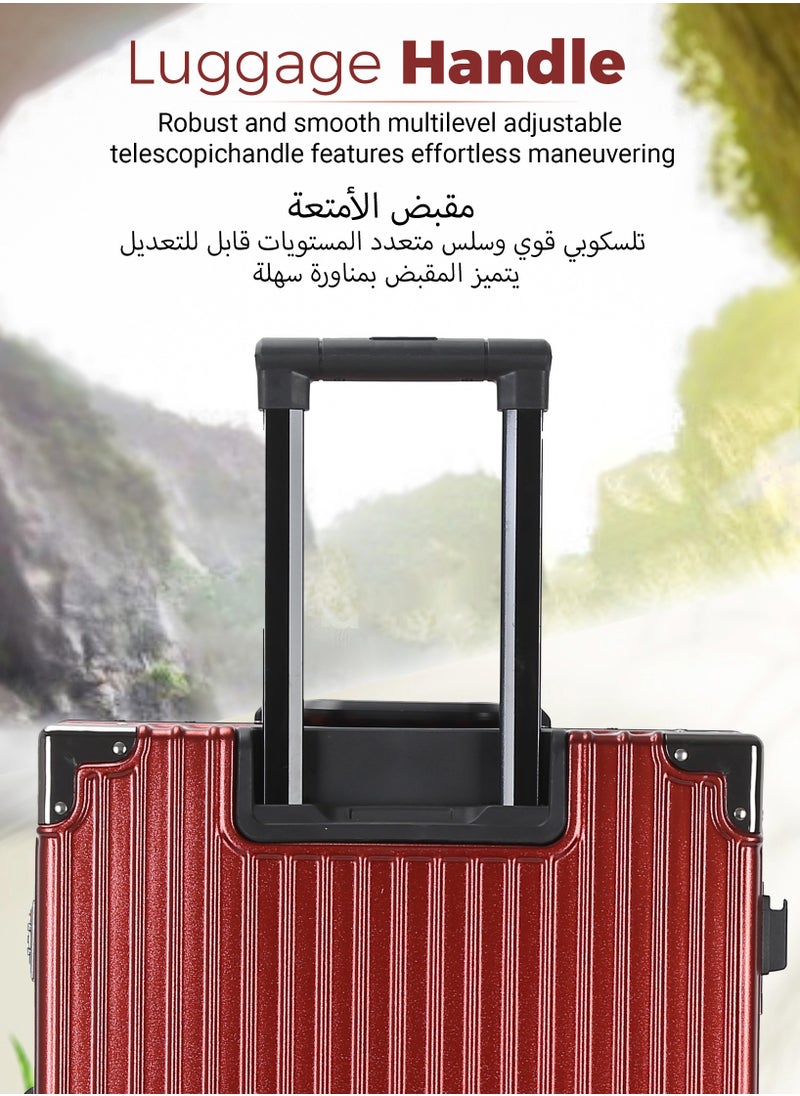 PC Hard Side Zipperless Luggage Set of 3 PCS TSA Lockable Travel Suitcase 20/25/29 Inches