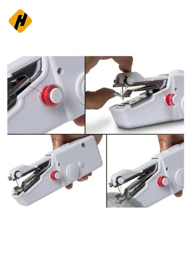 Portable Mini Sewing Machine Handheld Electric Sewing Machine Sewing Machine Quick Handy Stitch Tool for Fabric, Clothing