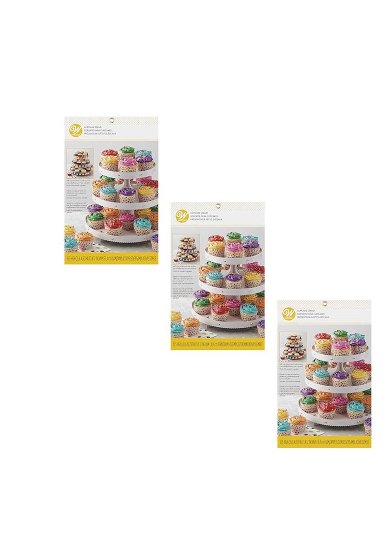 Wilton 3-Tier Cupcake Stand - Customizable, Set of 3