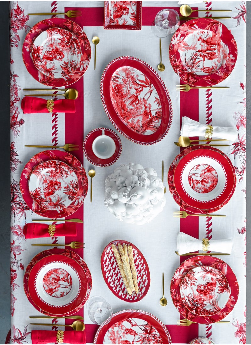 Baci Milano Le Rouge Cake Plate Diam 31 - PORCELAIN