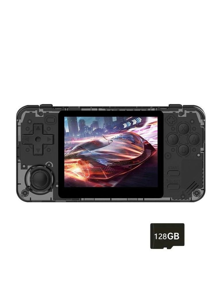 POWKIDDY RGB10X Handheld Game Console 3.5 Inch IPS OCA full lamination Screen Retro Video Game Console Open Source Linux Game Player Support WiFi Bluetooth 10000+ Games Portable PSP(128G Black)