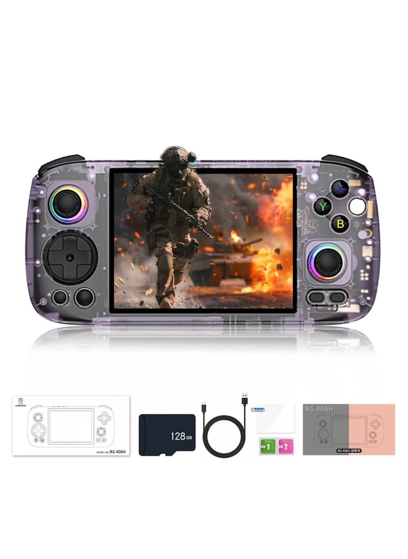 RG406H Handheld Game Console Unisoc T820 Android 13 5000 mAh 4-inch IPS screen Large-angle 3D Hall Joystick Hall Rigger 5G WIFI Bluetooth Retro Video Players